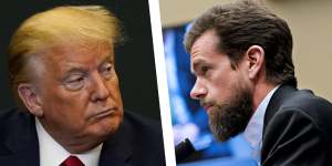 Twitter chief executive Jack Dorsey said he took no pride in the decision to remove President Donald Trump's account from the service last week,but it was"the right decision".