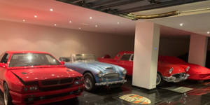 Impressive collection:The sparkling luxury cars in the Bellagio’s basement,