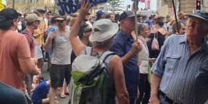 Thousands rally in Brisbane against COVID-19 lockdowns and vaccinations on Saturday.