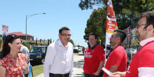 Kilkeny campaigns with Andrews in 2014. 