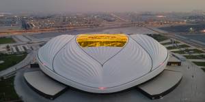 The Zaha Hadid-designed Al Janoub Stadium,south of Doha,will host all the Socceroos’ group matches.