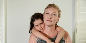 Shannon Turner with daughter Emma. Turner was “open to anything” when news of a medical trial using psychedelics surfaced.