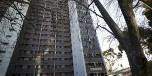 The North Melbourne tower blocks are home to many of the characters in Murray Middleton’s novel.