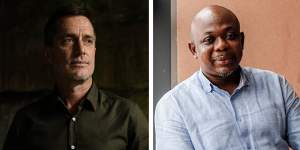 Former Cassius mining project manager,Andrew Head,left. Ghana MP James Agalga,right.