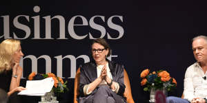 Lucinda Holdforth (centre) at the AFR Business Summit.