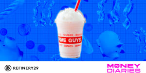 On Money Diaries,a law student and retail assistant who makes $37,000 a year and spends some of her money this week on a thick shake from Five Guys.