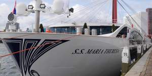 Uniworld's SS Maria Theresa at a mooring.