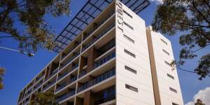 Quest serviced apartments at Sydney Olympic Park,Homebush,which are to be sold to the Ascott fund.