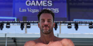 James Magnussen will swim in the 50m and 100m freestyle events in Vegas.