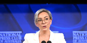 The Parenthood chief executive Jessica Rudd at the National Press Club last year.