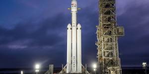 SpaceX’s Falcon Heavy rocket,the type to be used to launch Psyche.