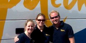Ben Groundwater and colleagues during his Topdeck days.