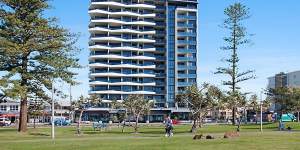 Alan Jones purchased an apartment in the Iconic Kirra Beach Resort in late 2019 for $2.3 million.
