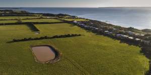 The Ventnor farmland today.