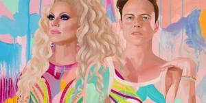 Archibald Prize 2022 finalist,Kim Leutwyler’s ‘Courtney and Shane’.