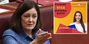 Senior Liberal headlines event for student visa agents before tanking migration bill