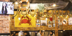 The Boiling Crab offers ungodly amounts of crab and other crustaceans.