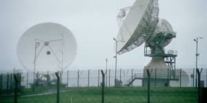 R.A.F. Menwith Hill Surveillance Centre in Yorkshire,in the UK,is the largest base of the Echelon network,and can carry out two million intercepts per hour. 
