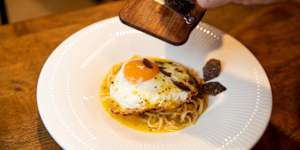 Truffle pasta. 