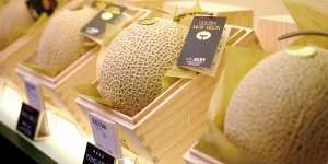 Gift wrapped with care… Takano’s Muskmelon Specialty Shop.