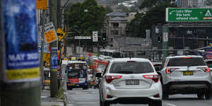 Victoria Road in Rozelle is a notoriously congested thoroughfare.
