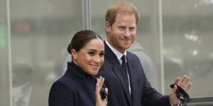 Meghan and Prince Harry visit One World Trade Centre in New York last week.