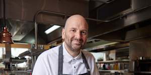 George Calombaris in 2024,when he appointed culinary director at Hotel Sorrento.