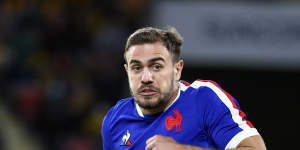 France’s Melvyn Jaminet in action during a 2021 international against Australia in Brisbane.