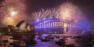 Sydney’s renowned New Year’s Eve fireworks in 2019.