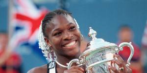Serena Williams a major winner,aged 17.