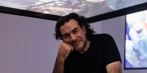 Artist Khaled Sabsabi at the Campbelltown Art Centre.