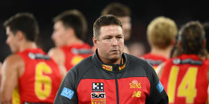 Stuart Dew signed a new contract eight months ago,but Gold Coast’s sluggish start to 2023 has heaped pressure on his position as coach.