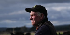 Victorian potato farmer Tony Toohey fears being short-changed by the Western Renewables Link project,which will cut across his property.