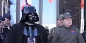 Darth Vader’s appearance at German space command baffles