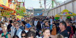 Show concern:Third COVID wave prompts crowd management at the Ekka