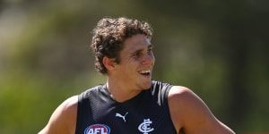 Charlie Curnow is on track to return in the AFL this season.