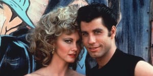 Olivia Newton-John and John Travolta in Grease.