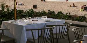 Bistro C is perfectly positioned by the beach.