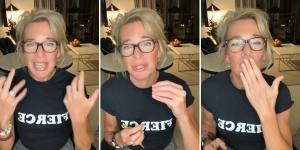 Katie Hopkins mocking the safety rules upon her arrival in Australia.