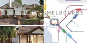 Where there are big price drops between Melbourne stations.