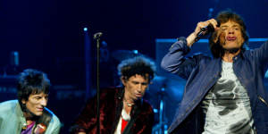 The Rolling Stones in concert in Sydney in 2003.