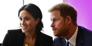 Prince Harry and Meghan,the Duke and Duchess of Sussex at the WellChild Awards in 2018:charity doesn’t pay the bills.
