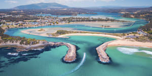 Narooma is built around the glorious curves of Wagonga Inlet. 