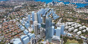 A concept image of what Crows Nest could like under the rezoning program.