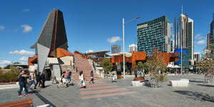 Yagan Square connects the CBD with Northbridge but 14 food outlets inside its'Market Hall'are struggling to be seen.