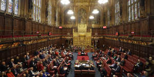 The House of Lords – inside the magnificent neo-Gothic palace.
