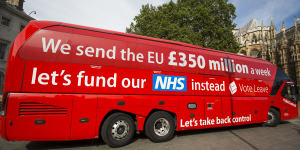 Britain's National Health Services was used as part of the Leave campaign.