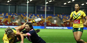 Jillaroos seal semi-final spot with record 92-point thumping of France