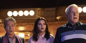 Martin Short,Selena Gomez and Steve Martin in season 3 of Only Murders in the Building.