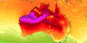 The heatwave builds over Australia’s west and north. 